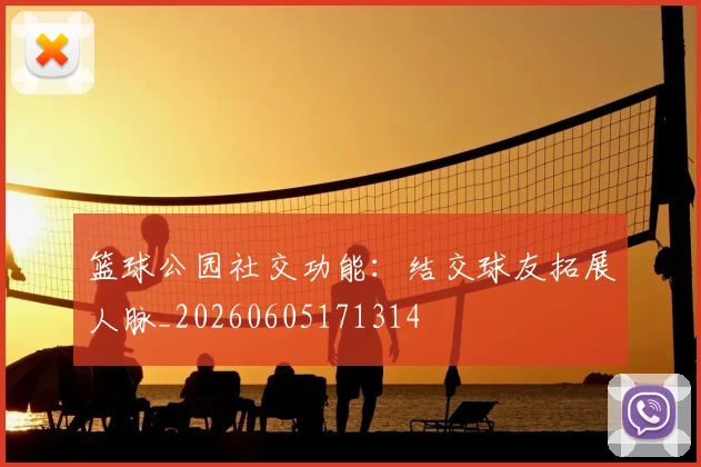 篮球公园社交功能：结交球友拓展人脉_20260605171314